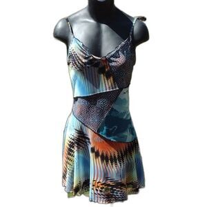 Forever 21 Pattern Block Cami Mini Dress Size Small